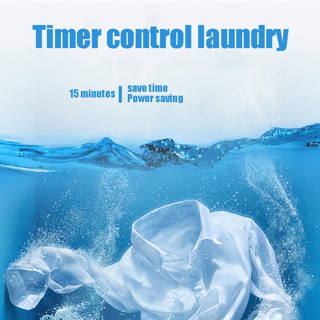 Machine À Laver Portable, Petite Semi-Automatique De MéNage, Grande Capacité De Lavage 7kg, pour Camping Dortoirs Apartments College Rooms