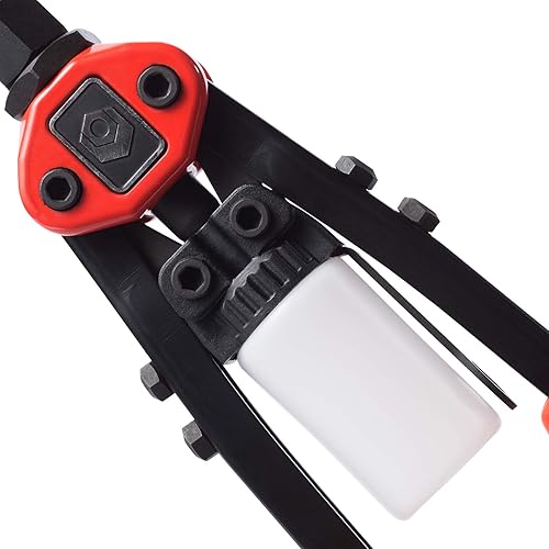 Miniatura 4 de MAXPOWER Pistola de remache, kit profesional de pistola remachadora con 5 piezas nasales reemplazables, para trabajos en espacios reducidos,