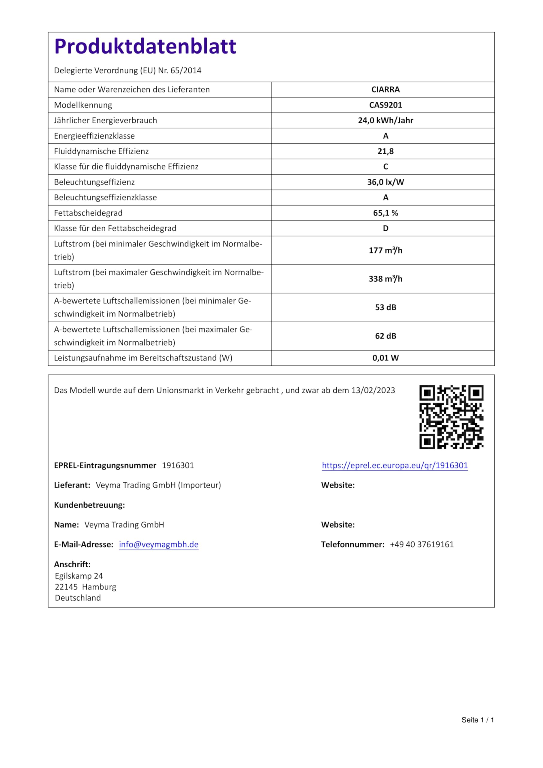 CIARRA Dunstabzugshaube 90 cm Umluft Abluft Pyramide Edelstahl Silber CAS9201A
