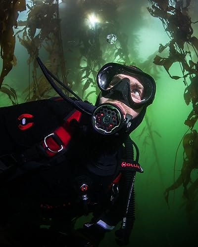 Miniatura 3 de Hollis M1 - Máscara de buceo sin marco, para buceo y pesca submarina