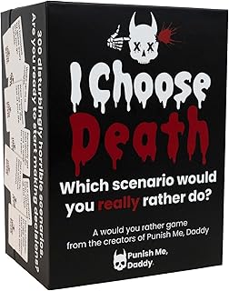 I Choose Death Card Game - Extreme Would You Rather Card Games for Adults - Funniest Party Game for Adults - Great College, Bachelor, or Bachelorette Game - from The Creators of Punish Me, Daddy