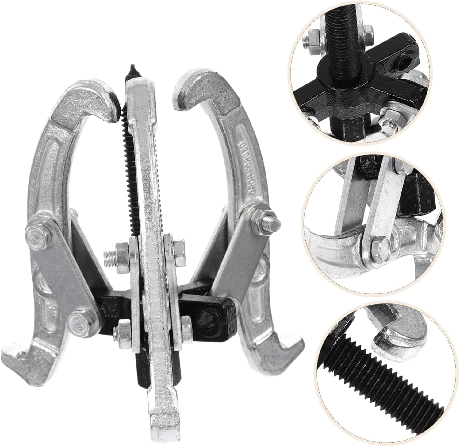 1Pc Premium Three Jaw Puller Durable Bearing Gear Puller for Efficient Work Easy to Use and Store for Automotive and Mechanical Applications