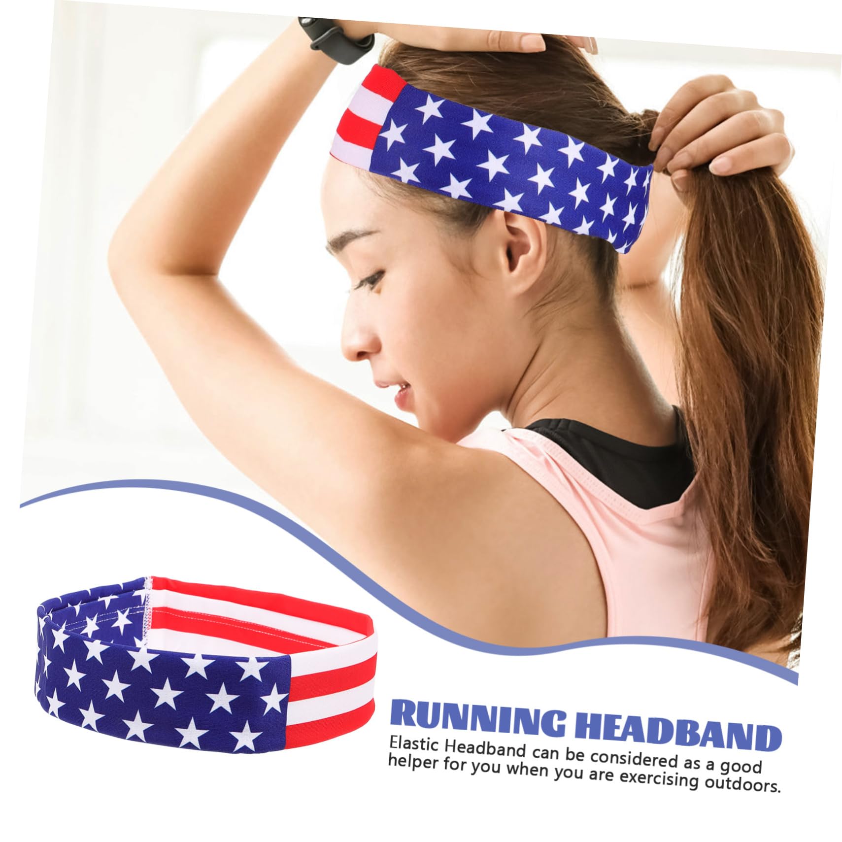 TOYANDONA 5 Piezas Diadema De Sudor Diademas Atléticas con Banda para El Sudor Cintas Elásticas para La Cabeza para Las Mujeres De Entrenamiento para Mujeres Tela Poliéster
