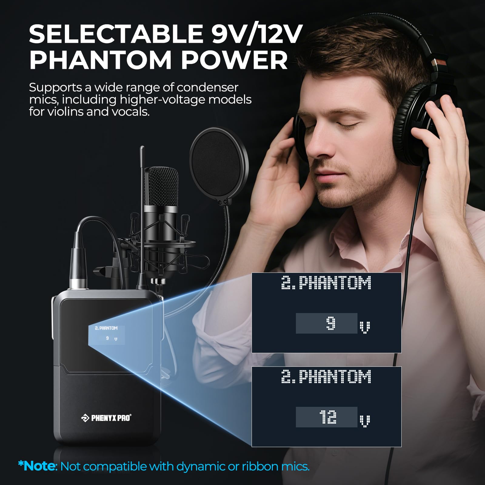 Amazon.com: Phenyx Pro Wireless Bodypack Transmitter, UHF True