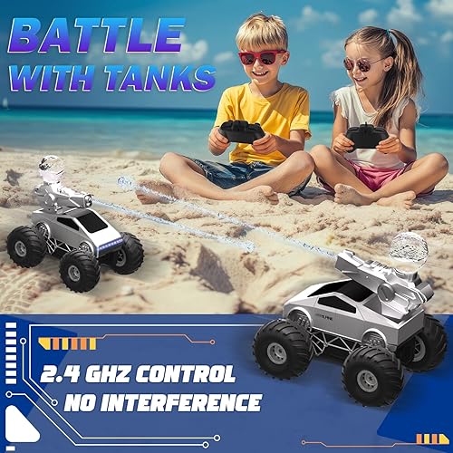 Miniatura 4 de Auto de control remoto anfibio, camión monstruo 116, juguetes para niños a control remoto, camiones RC impermeables de 2.4 GHz, auto RC todoterreno