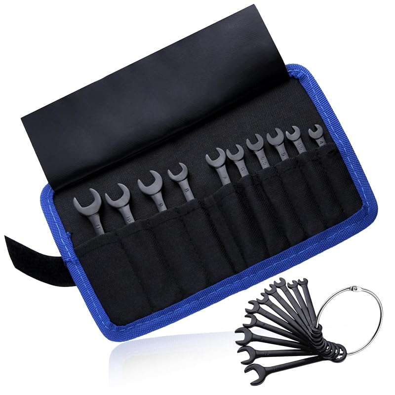 Jogo de Chaves Estrela Métricas Mini LEONTOOL 4 a 11 mm com 10 Peças