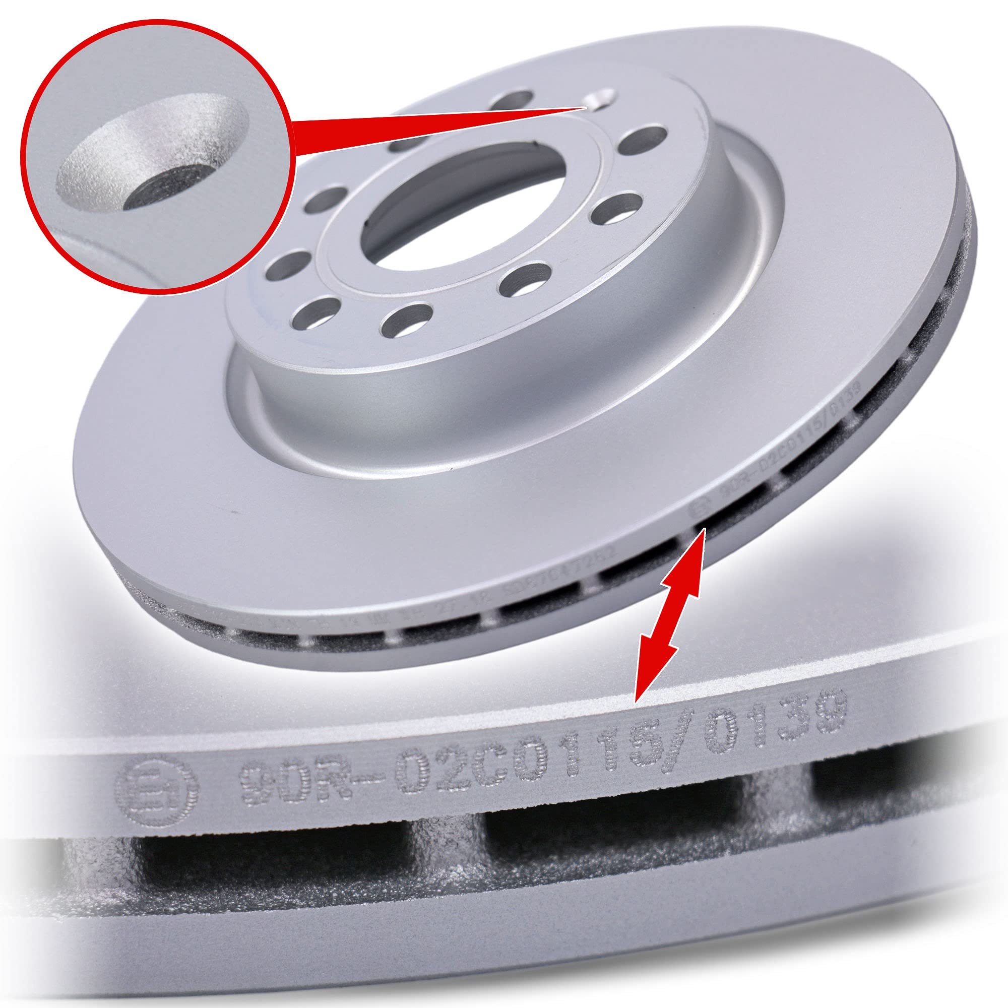 ATE Set di freni asse anteriore+dischi freno anteriori ¯ 280mm e pastiglie freno anteriori Compatibile con AUDI A3, SEAT ALTEA, LEON, TOLEDO 3, SKODA OCTAVIA 2, YETI, VW BEETLE, CADDY 3, GOLF 5+6, JET
