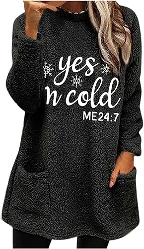 Sudadera sherpa de gran tamaño para mujer, sudadera de forro polar mullido de piel sintética con bolsillos, ropa de descanso suave para invierno 2023