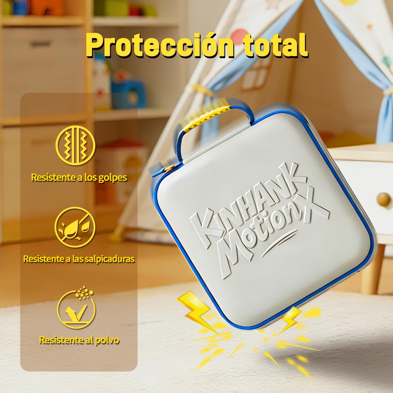 KINHANK MotionX Active Game System Bolsa De Viaje, Funda De Almacenamiento Ligera Y Portátil con Asa para Consola De Juegos Familiar para Interiores Y Accesorios