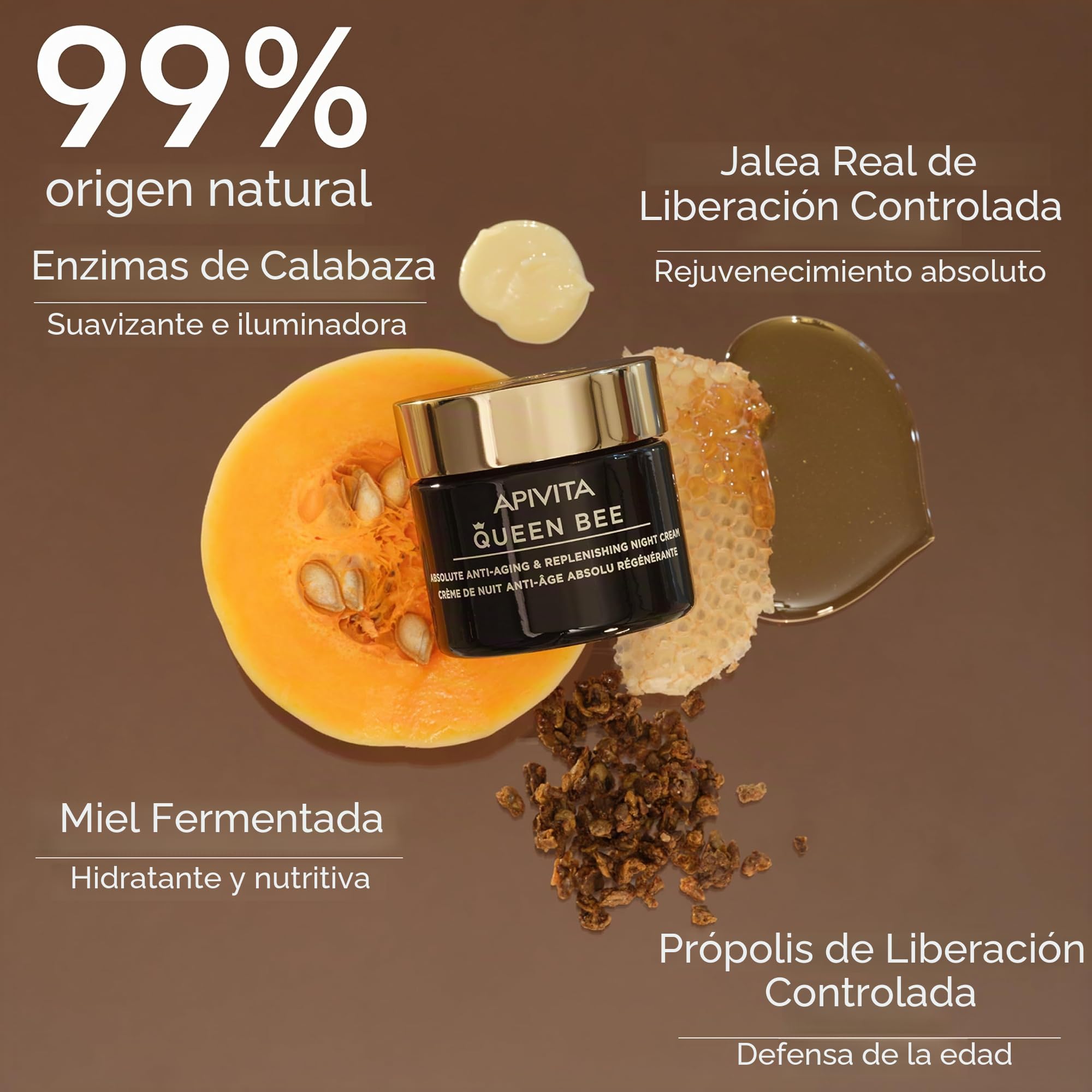 homehot APIVITA | Nuevo Queen Bee Crema DE Noche RECONSTITUYENTE | ANTIEDAD ABSOLUTO