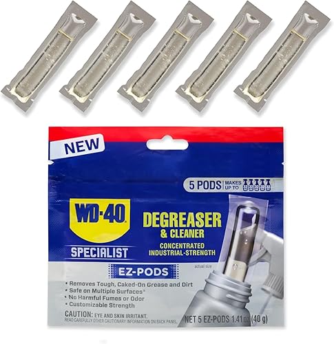 Miniatura 10 de WD-40 Specialist Desengrasante y limpiador EZ-PODS, concentrado personalizable de fuerza industrial, solución de limpieza multisuperficie, paquete