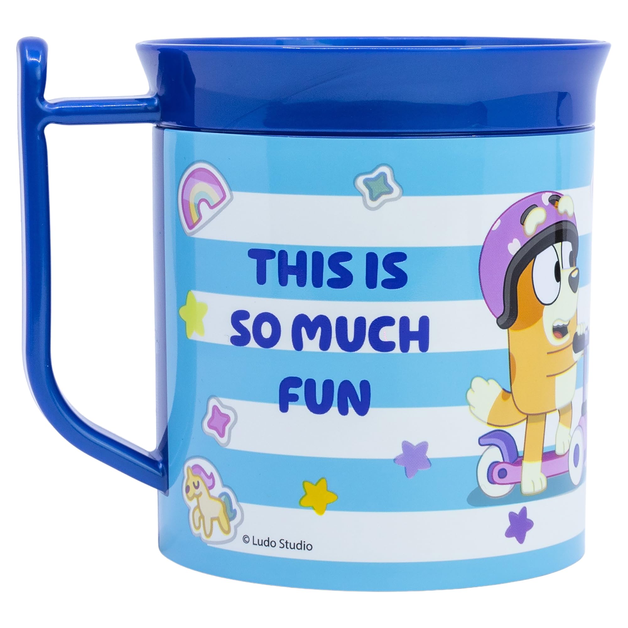STOR Bluey Reusable Plastic Microwave-Safe Cup 400 ml