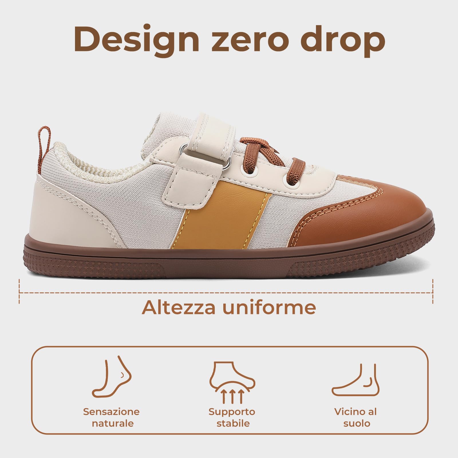 SAGUARO Scarpe Barefoot Bambini Scarpe Minimaliste Leggere Sneakers con Punta Larga e Suola Zero Drop,Gr.25-35