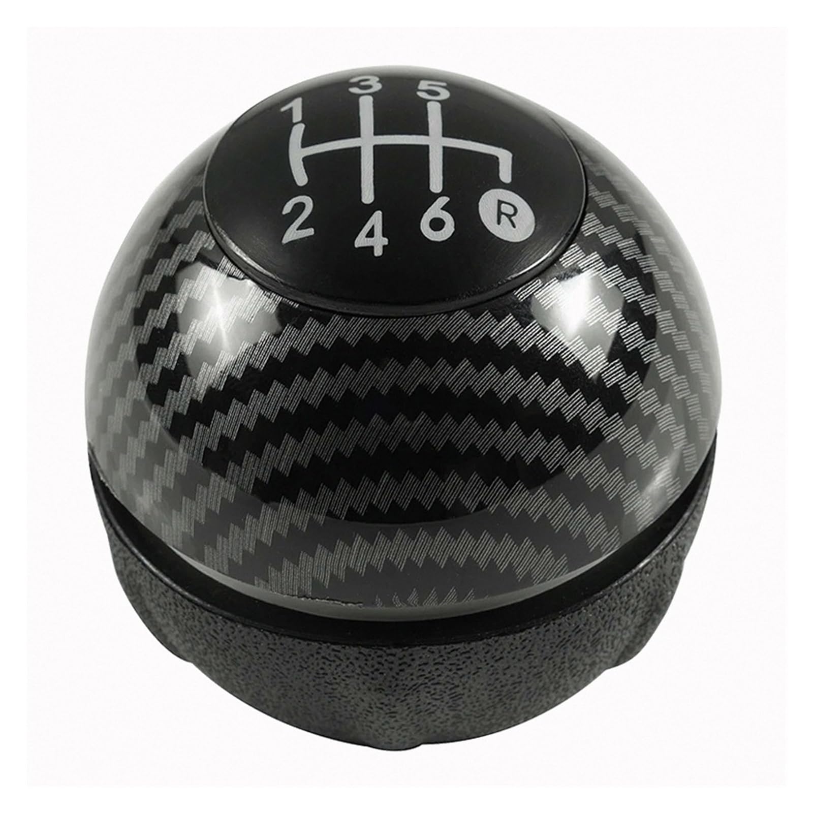GLBLPEXELR for Fiat 500 500C 2007-2018 Sporty Gear Shifter Knob ABS/Leather