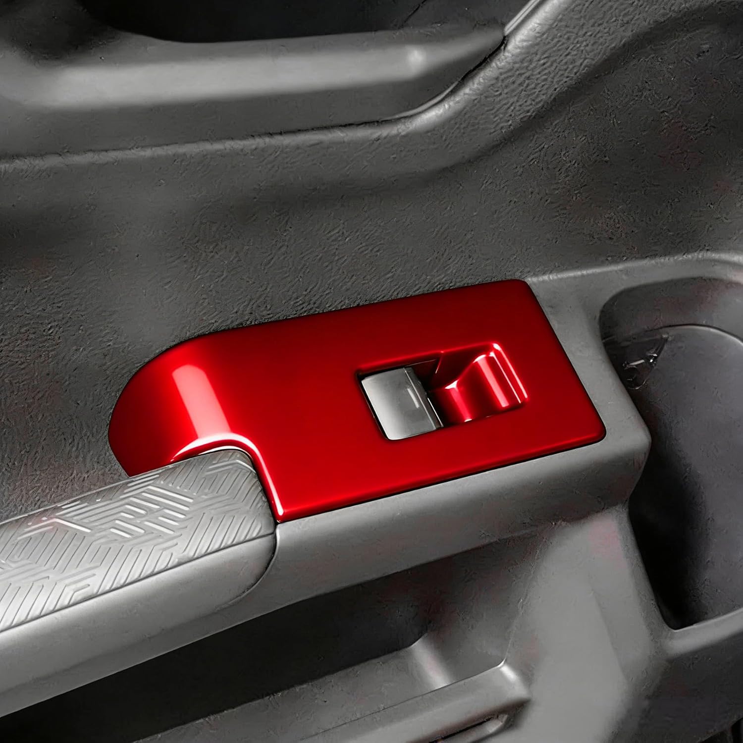 Window Lift Panel Cover For Toyota 4Runner 2025 2026 Up (NOT Fit Tac0ma) Interior Accessories Door Center Console Dashboard Cover Frame Decor Trim Red