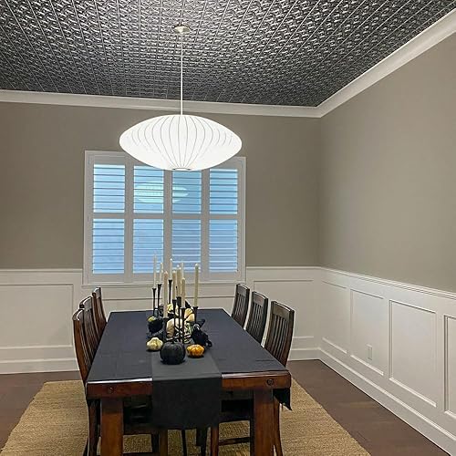 Miniatura 8 de From Plain To Beautiful In Hours 150 Gothic Reims - Azulejos de techo de PVC de 2 x 2 pies (cubiertas300 pies cuadrados), oro antiguo, 75 piezas