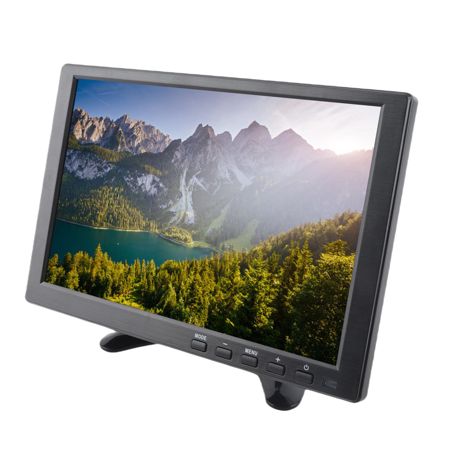 Monitor Universale da 10,1 Pollici 1280x800 16:10 1920x1080 Monitor TFT LCD HD Supporta VGA + HDMI + BNC + AV + Ingresso USB per /360//CCTV con guarigione di 400 CD/m²(EU Plug)
