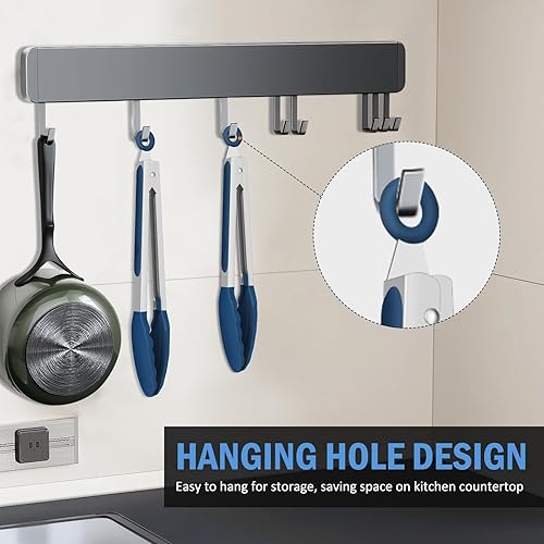 Miniatura 5 de Pinzas de cocina, pinzas de silicona de acero inoxidable para cocinar a 600F de alta resistencia al calor, pinzas de bloqueo para barbacoa, juego de