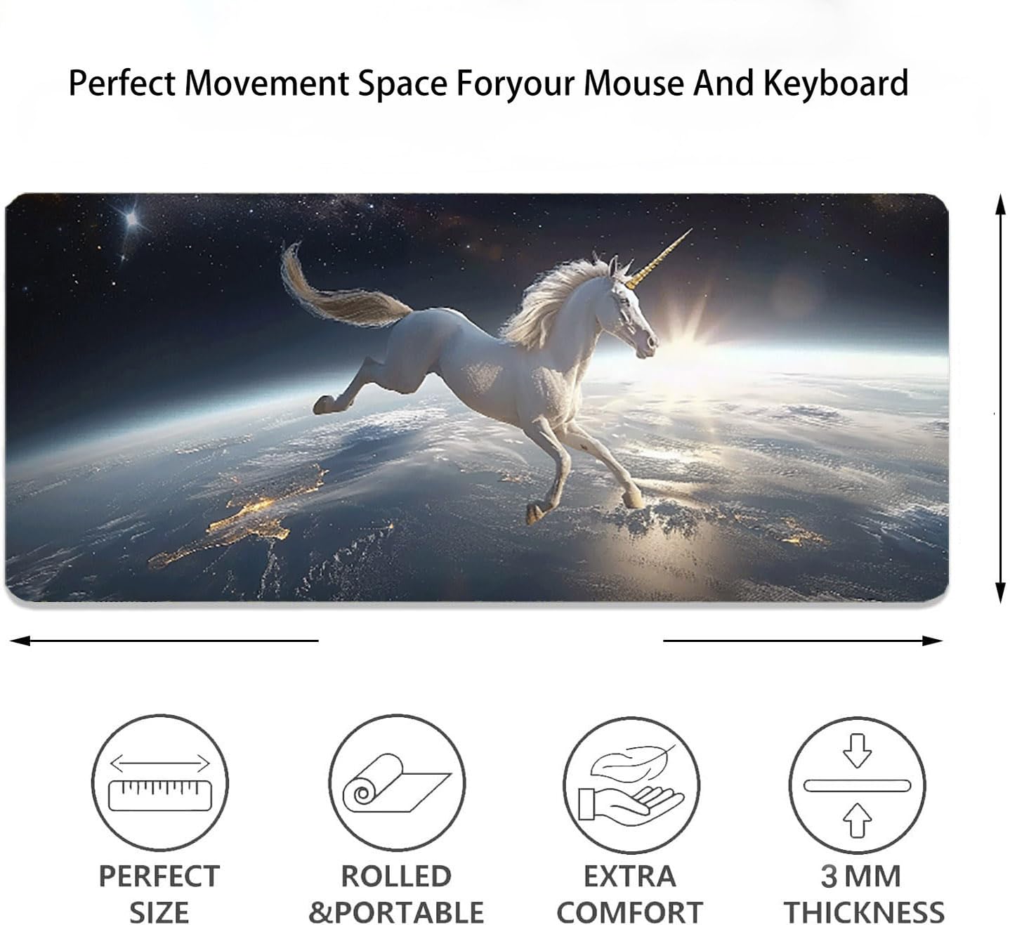 Podkładka pod mysz, podparcie nadgarstka, podkładka pod mysz z antypoślizgową gumową podstawą, ergonomiczna podkładka pod mysz do komputera, laptopa, do użytku biurowego, kompatybilna z myszami