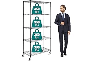 WDT Rolling Metal Shelf 5 Tier