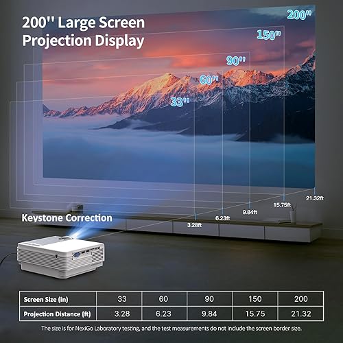 Miniatura 4 de Proyector WiFi 5G con sistema operativo Android, proyector nativo 1080P HD de 12000L, proyector de teléfono para iOS y Android, compatible con bolsa