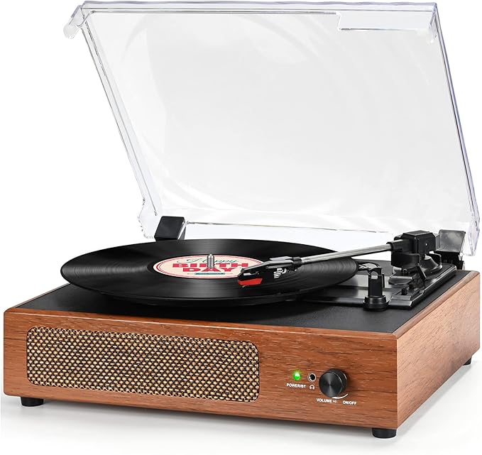 Vinyl Record Player with Speaker Vintage Turntable for Vinyl Records