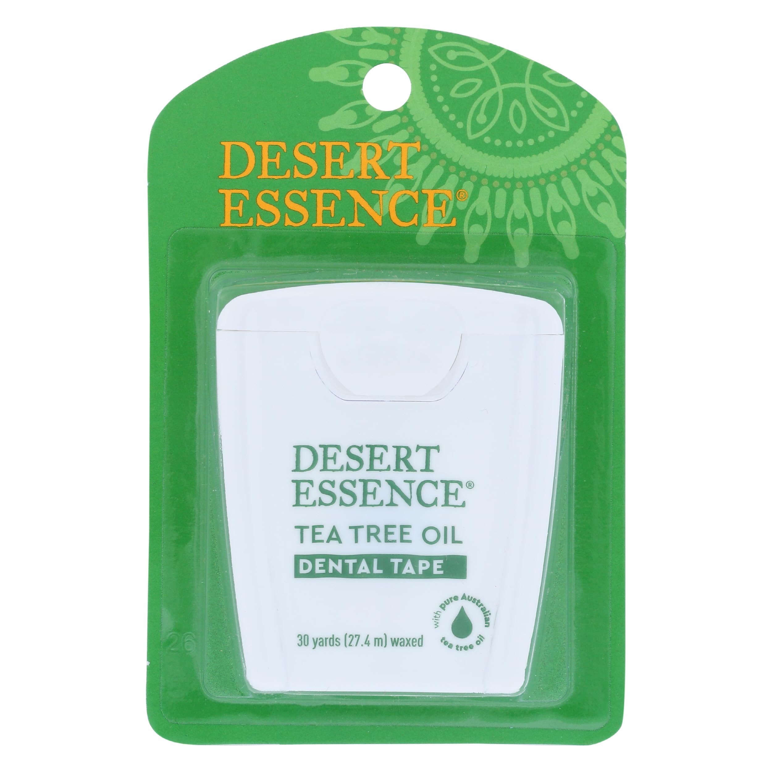 Desert Essence - Tea Tree Oil Dental Tape Waxed - 30 jardów (y) LUCKY PRICE