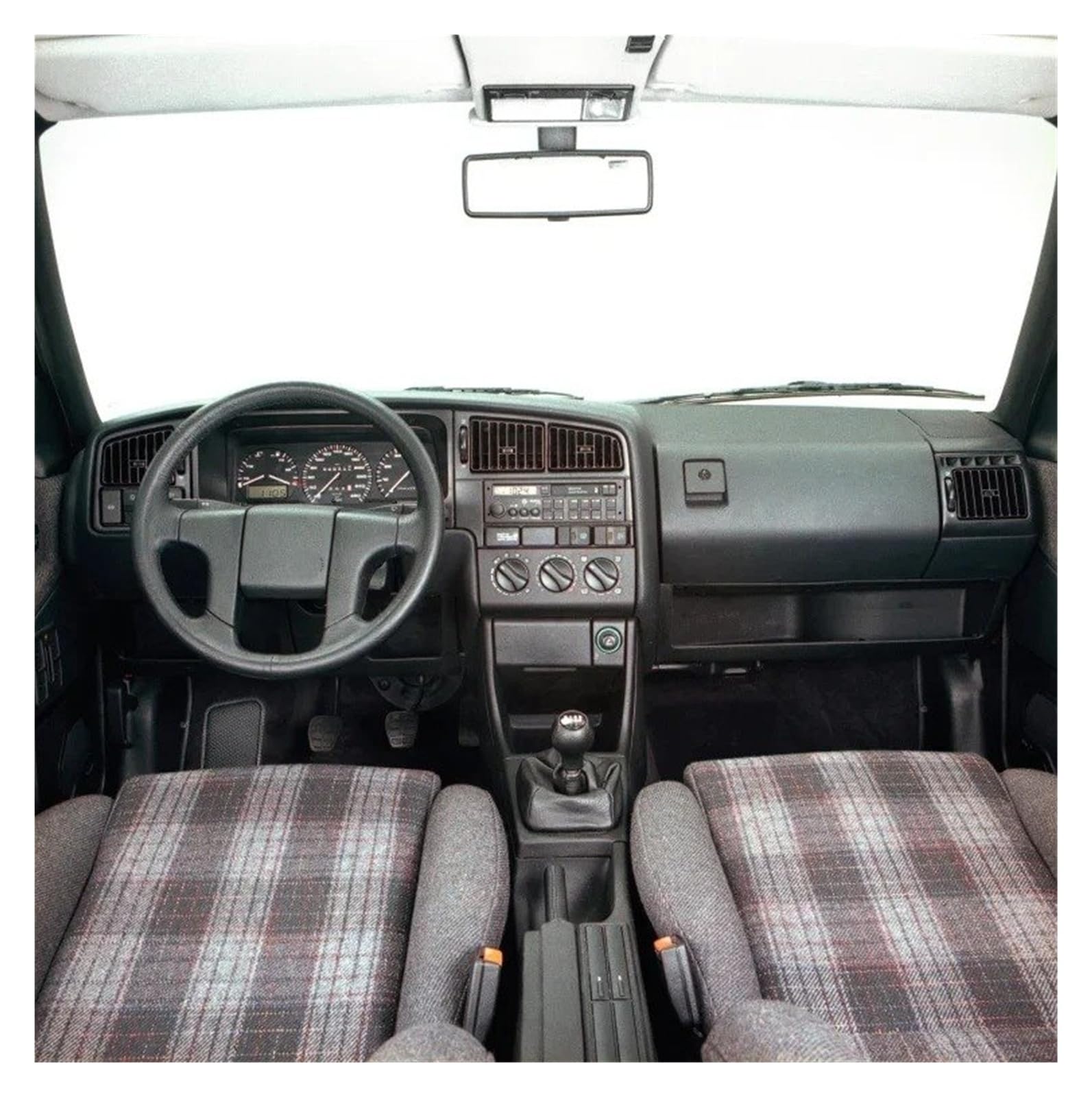 Fascia Marco Panel Radio Fascia Coche 9 Pulgadas Kit Tablero Salpicadero Adaptador Cubierta Placa Consola Biselada para VW para Passat (B3) 1988-1993 Juego Panel Radio