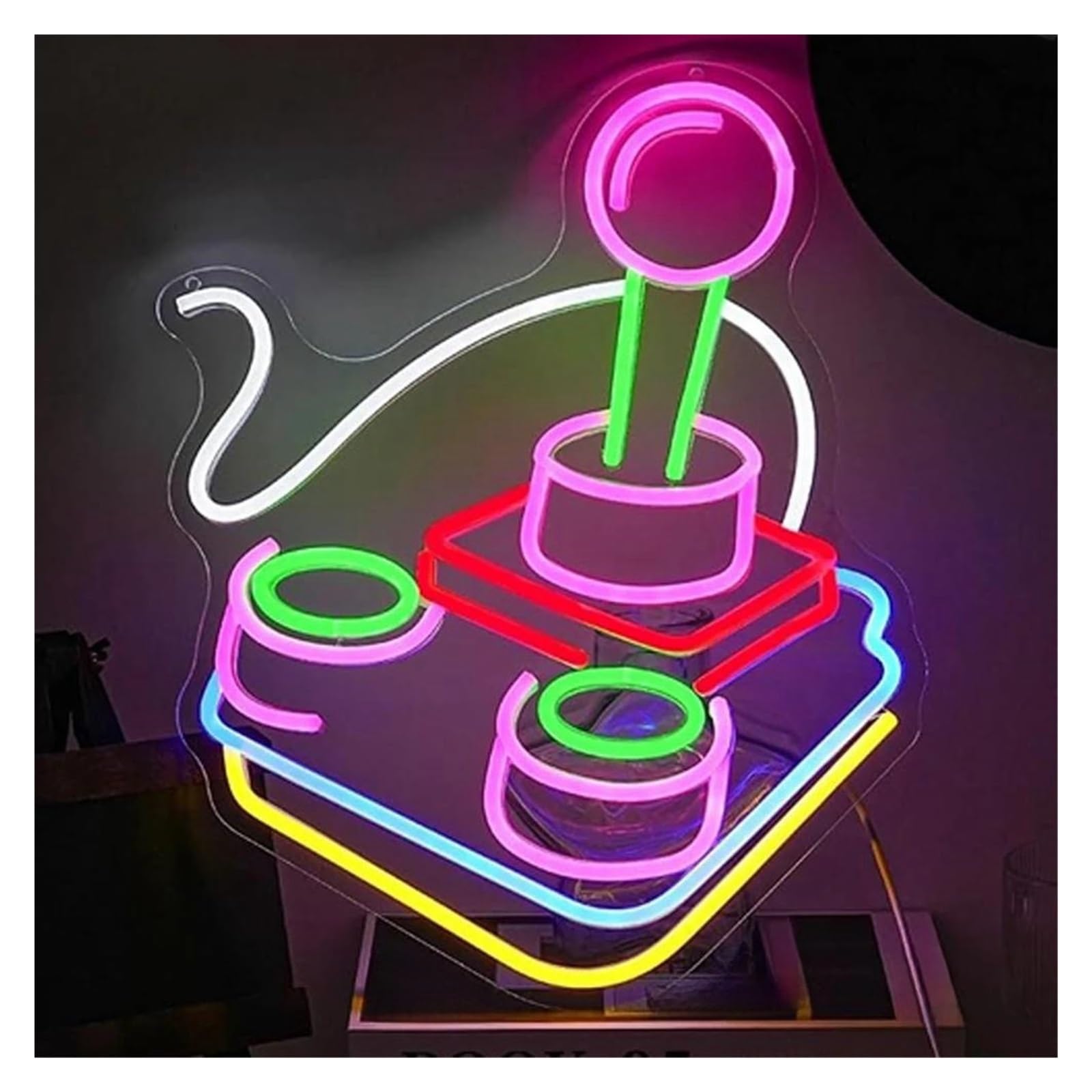 Decoración Lámparas Consola De Juegos, Letrero De Neón Luz Regulable USB Para Tienda Discoteca Sala De Estar Decoración De Pared Lámpara Iluminada 33cmx41cm