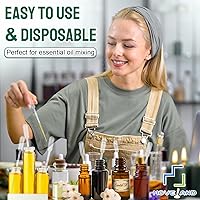 Vista 2 de Moveland 200 piezas de pipetas cuentagotas de 1 ml - Pipetas de plástico desechables para ciencia de laboratorio, aceite esencial, arte DIY