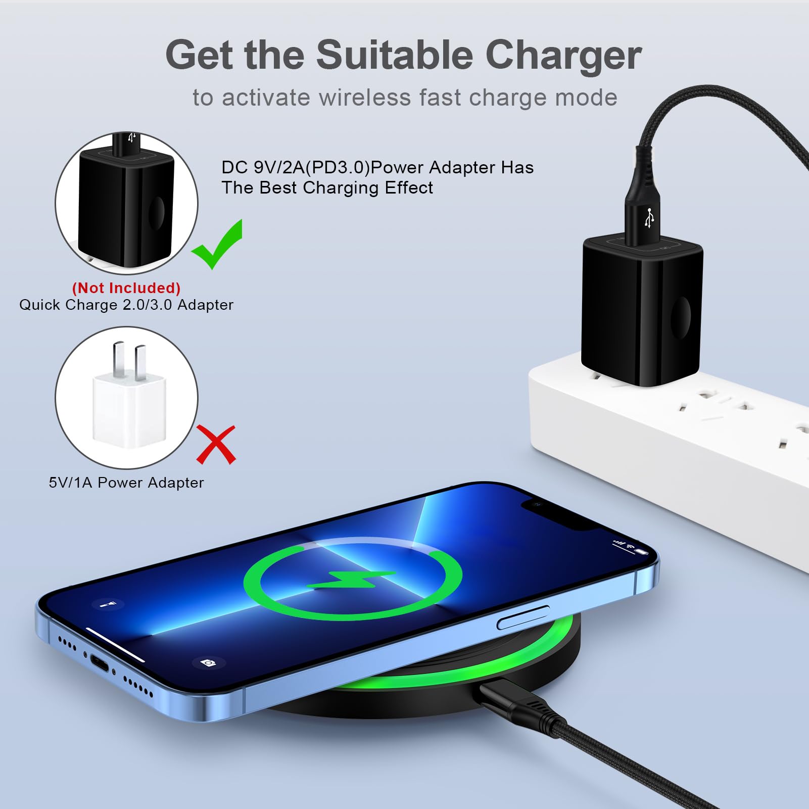 Amazon.com: Android Phone Samsung Wireless Charging Pad Fast