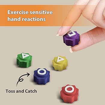 Korean Traditional Stone Catching Game Set - Improve Hand Eye Coordination, Fun Folk Toy For Family Travel & Kids Play