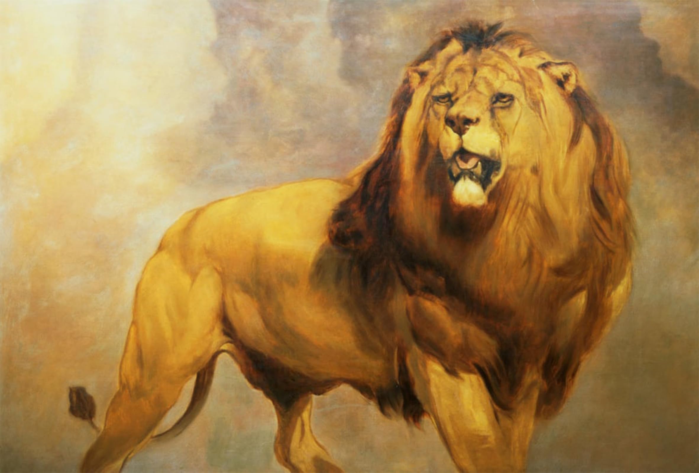 Impression sur toile lion William Huggins affiche murale 60x90cm - 5