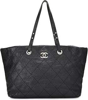 WHAT GOES AROUND COMES AROUND What Goes Around Comes Around Women's Pre-Loved Black Calfskin On The Road Large Bag