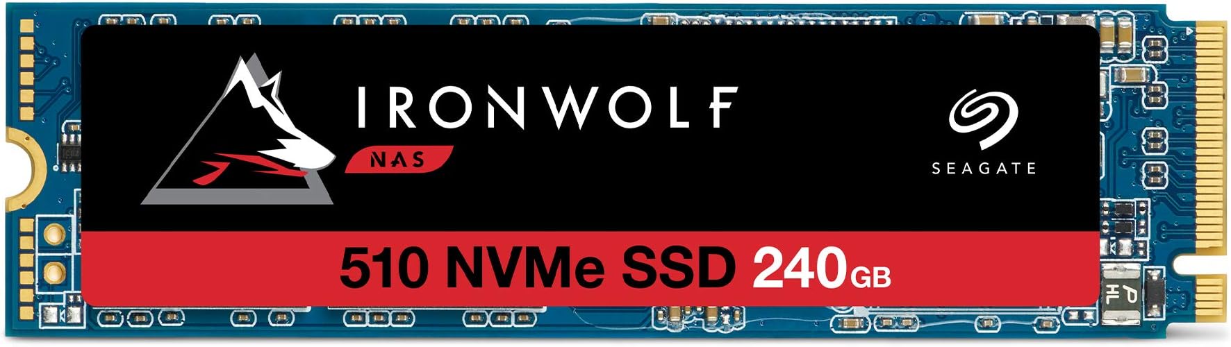 Seagate IronWolf 510 240  GB NAS SSD Internal Solid State Drive – M.2 PCIe for Multibay RAID System Network Attached Storage, 3 Years Data Recovery – Frustration Free Packaging (ZP240NM30011)