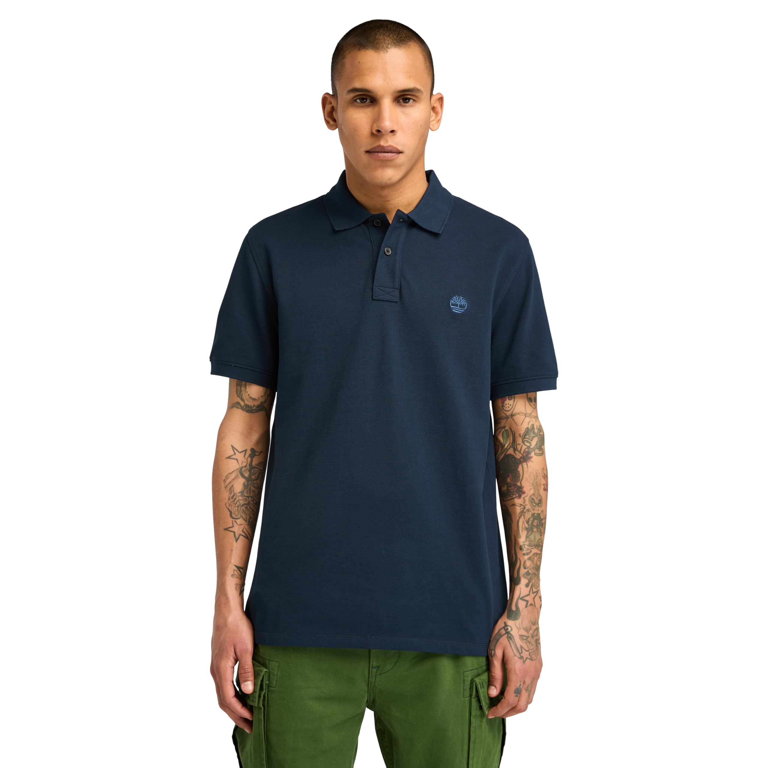 Timberland Polo da Uomo in piqué Millers River Arancione Codice TB0A26N4EG6