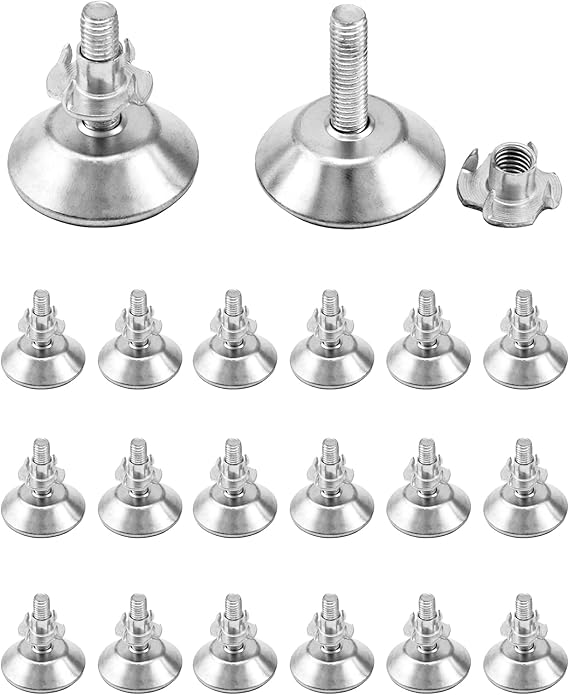 EMSea Nivellierfüße Set - 4 Stück Verstellbare Möbelfüße Für Perfekten Stand