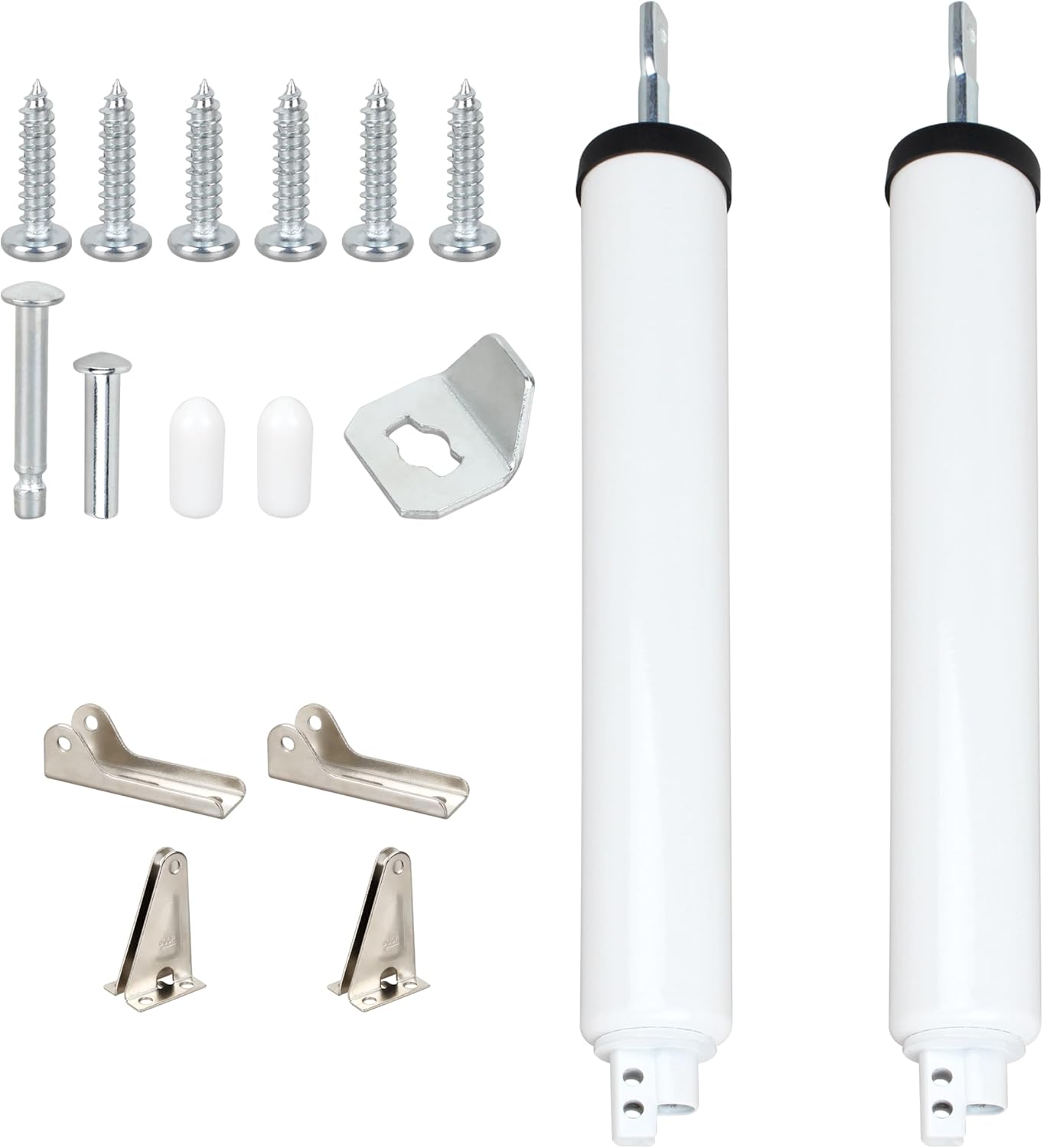 Storm Door Closer Replacement and Pneumatic Screen 2-Pack White | For Medium and Heavy Weight Storm, New Doors or Replacement for Previous Units