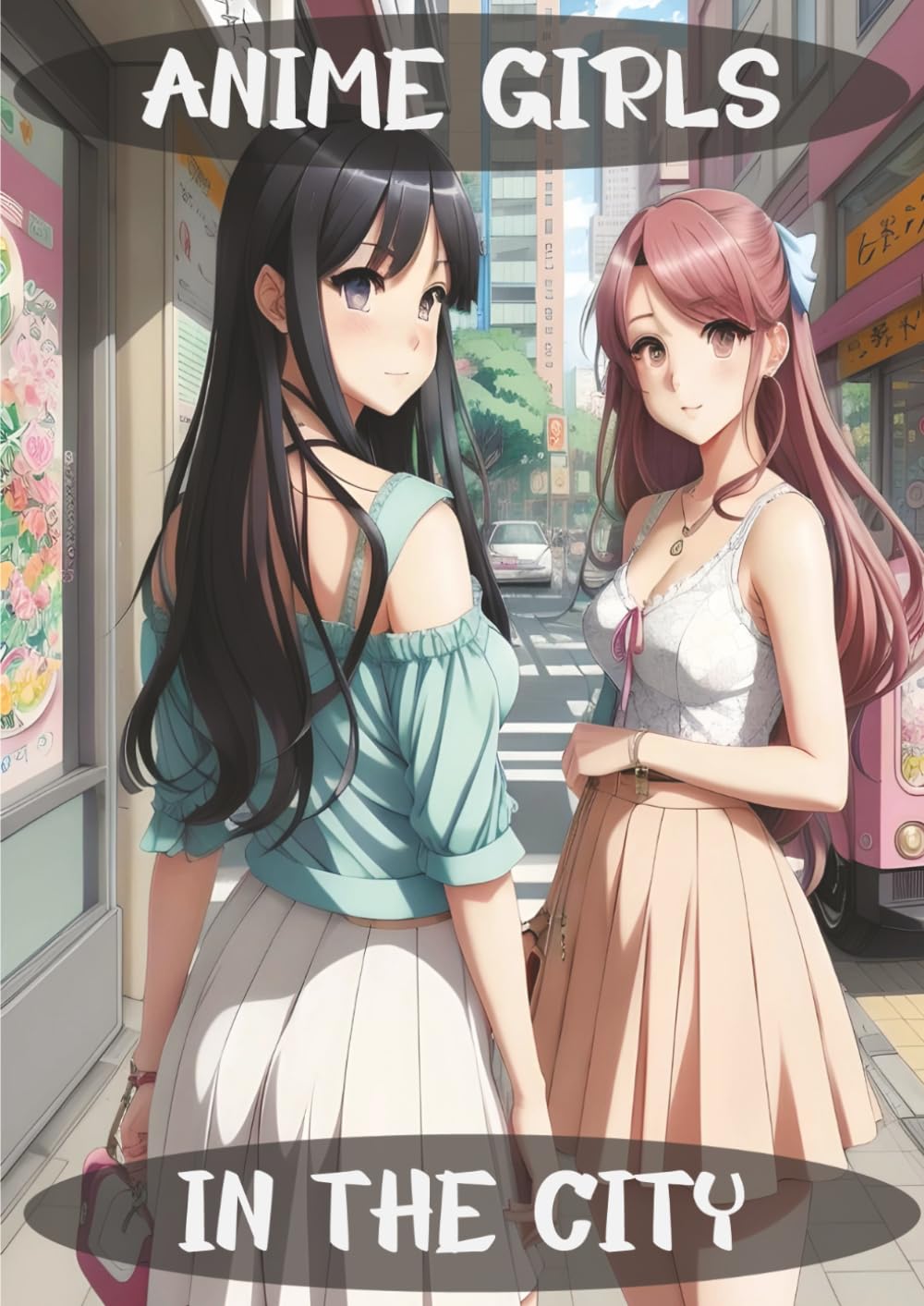 Anime Girls in the City Coloring Book: Stylish Urban Scenes & Beautiful Anime Girls | Relaxing Japanese Manga Art Coloring Pages for Otaku, Artists, and Aesthetic Lovers