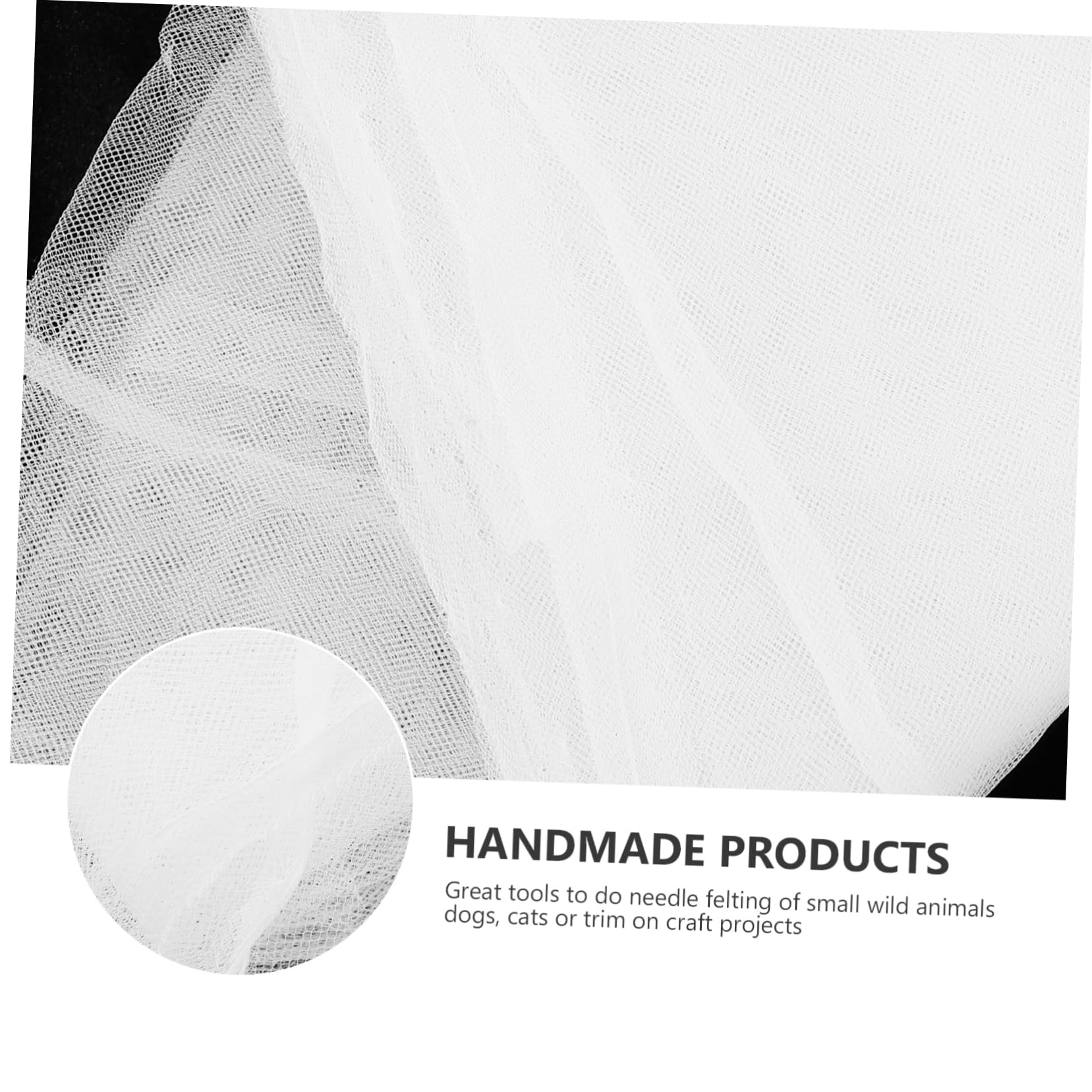 Artibetter Kit de Feutrage Laine 3pcs Outils de Feutrage en Nylon à L'aiguille et Humide Accessoires pour Artisanat DIY Feutre de Laine Blanc