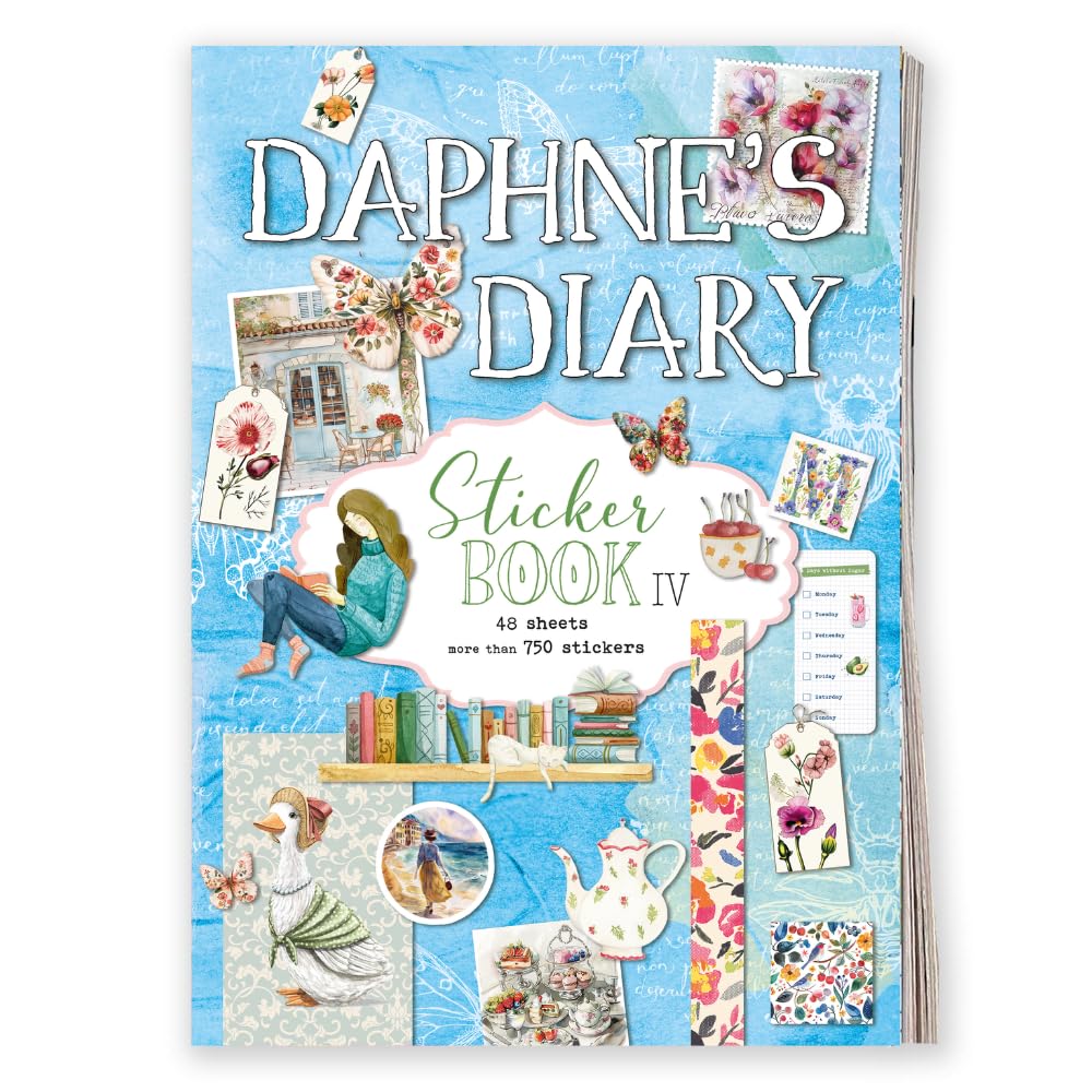 Daphne's Diary Sticker Book | 750 Creative Stickers | Ideal for Diaries, Scrapbook and Bullet Journals | An Inspirational Book Full of Art Illustrations, Lifestyle and Decorative Stickers |