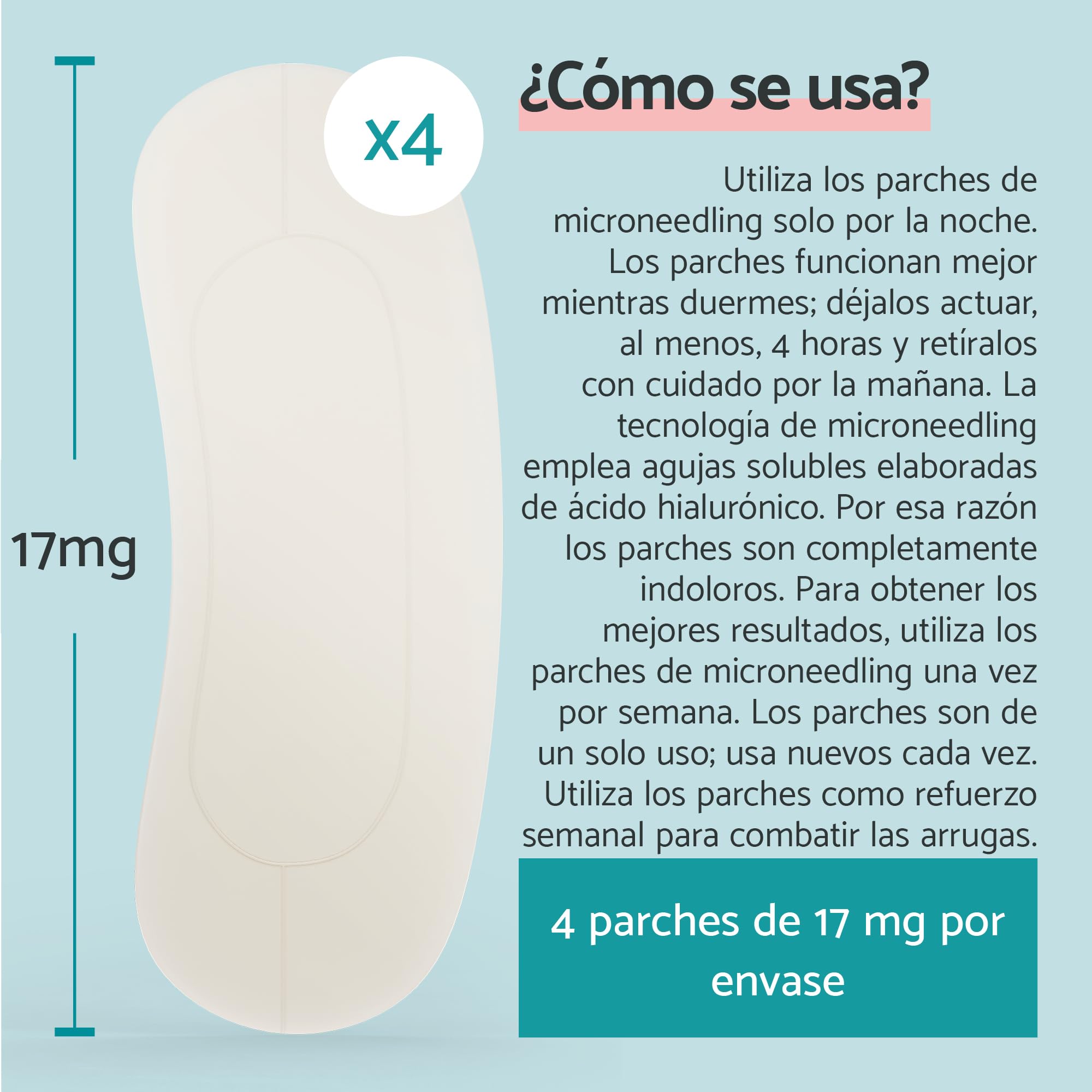 Remescar Parches Antiarrugas Faciales Microagujas 1 Uso - Corrige Arrugas entre Cejas, Nariz y Boca - Reafirma la Piel - Tratamiento Localizado para Reducción de Líneas de Expresión y Rejuvenecimiento