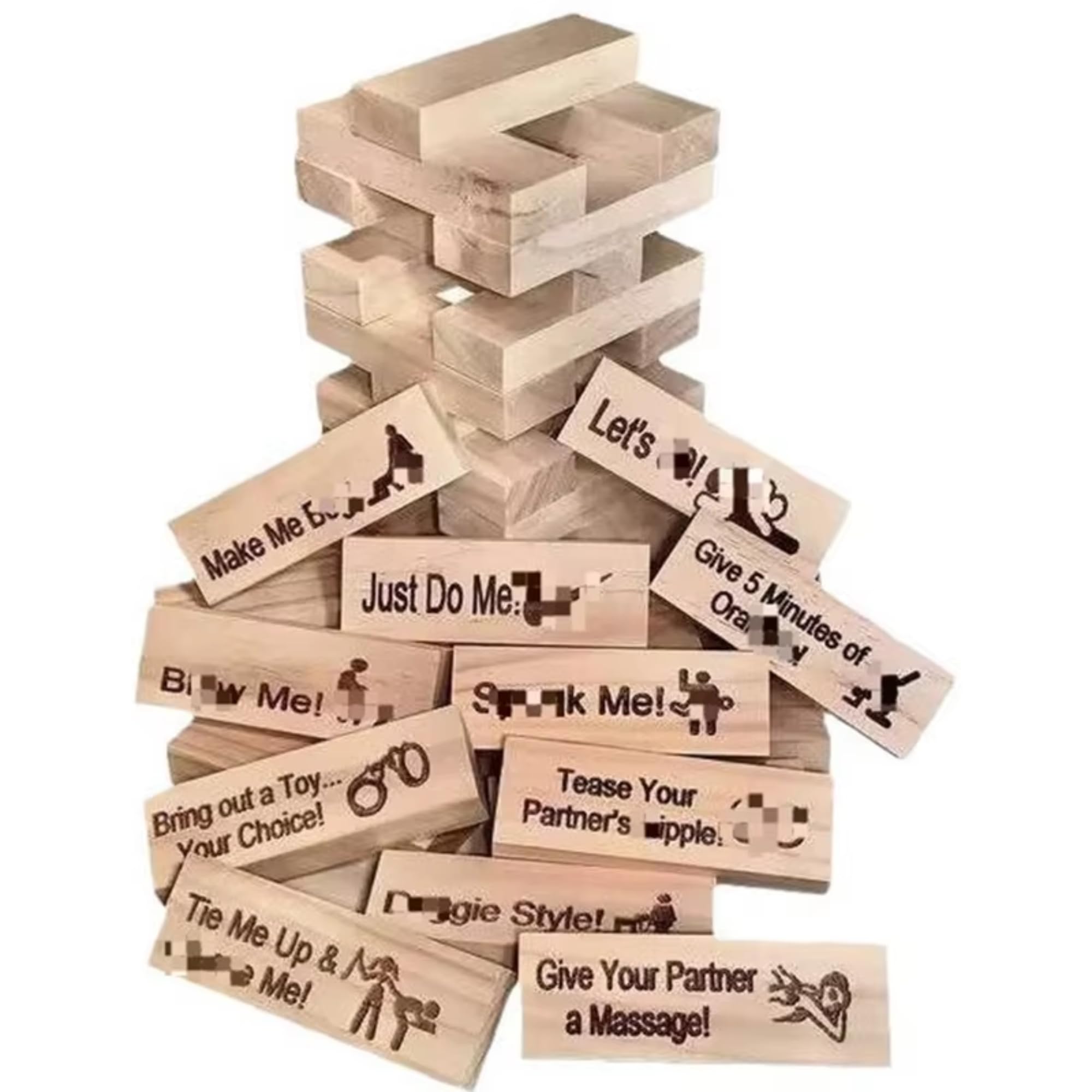 Jeu de blocs empilables de 30,5 cm, idée de cadeau idéale pour la Saint-Valentin