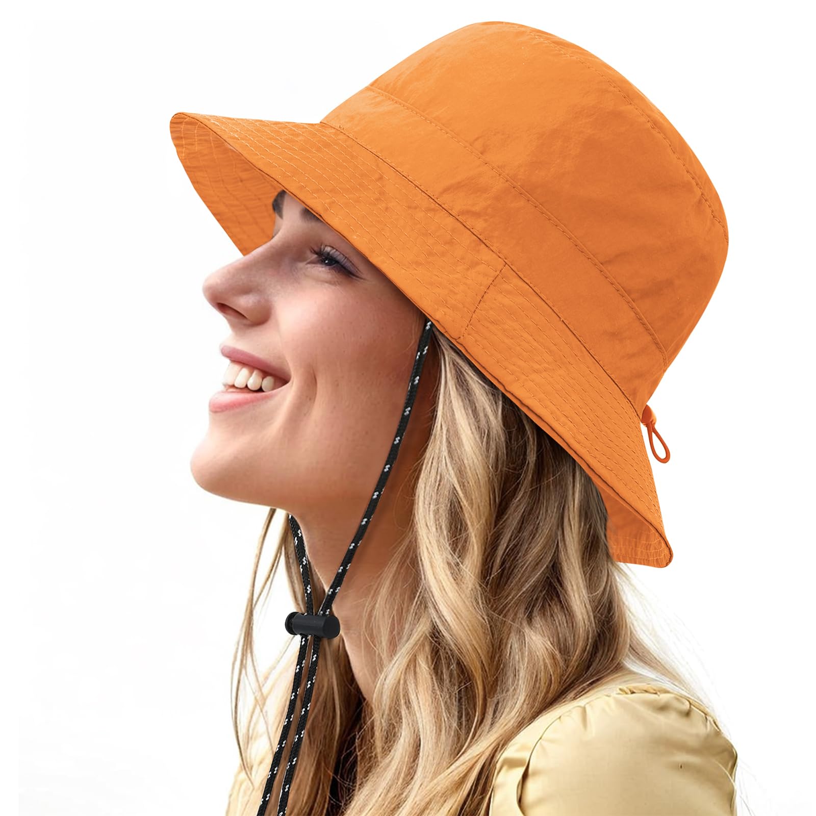 Sombrero impermeable para mujeres y hombres, sombrero de lluvia de ala ancha, plegable, protección UV, verano, playa, pesca, senderismo, safari