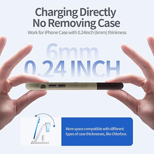 Miniatura 6 de Cargador rápido PD de 33 W para iPhone, estación de carga para múltiples dispositivos Apple, TYCRALI 3 en 1 estación de carga para productos Apple