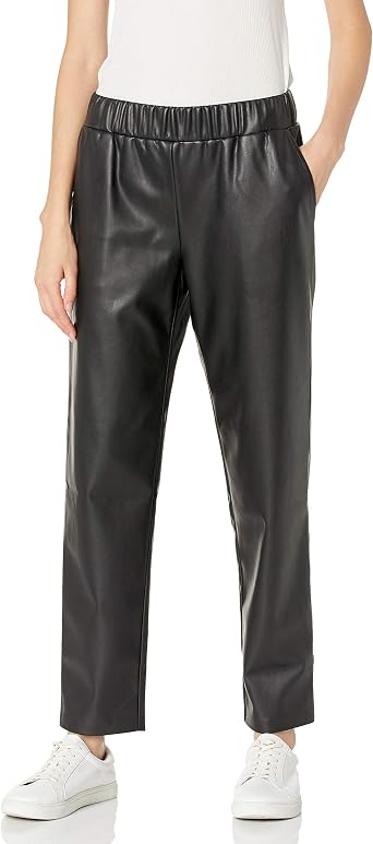 lisadnyc Faux Leather Pull-On Jogger 