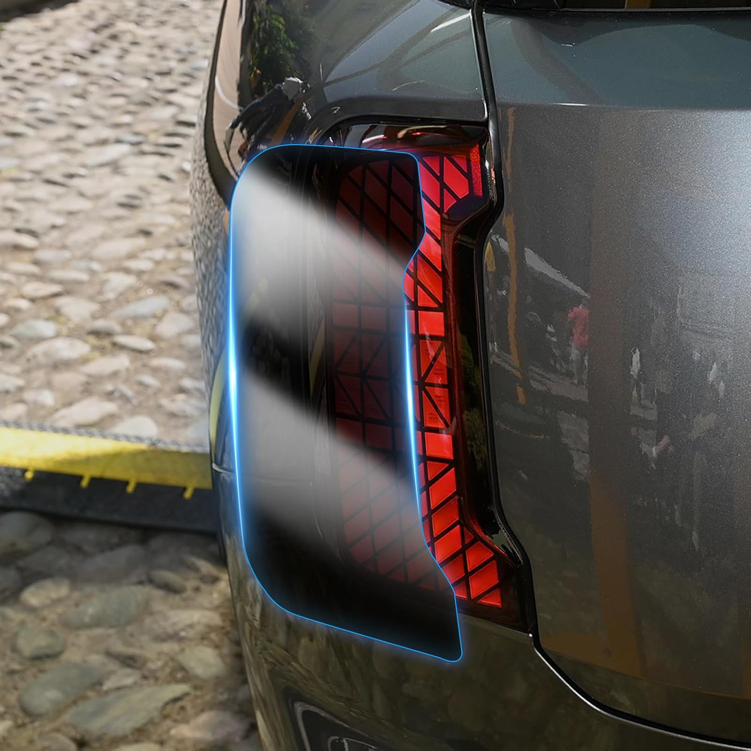 KUNGKIC for Mini Countryman U25 2024 2023 Taillight Protection Film TPU Scratch Guard Non-Yellowing Self-Healing Exterior Accessories (Smoke)