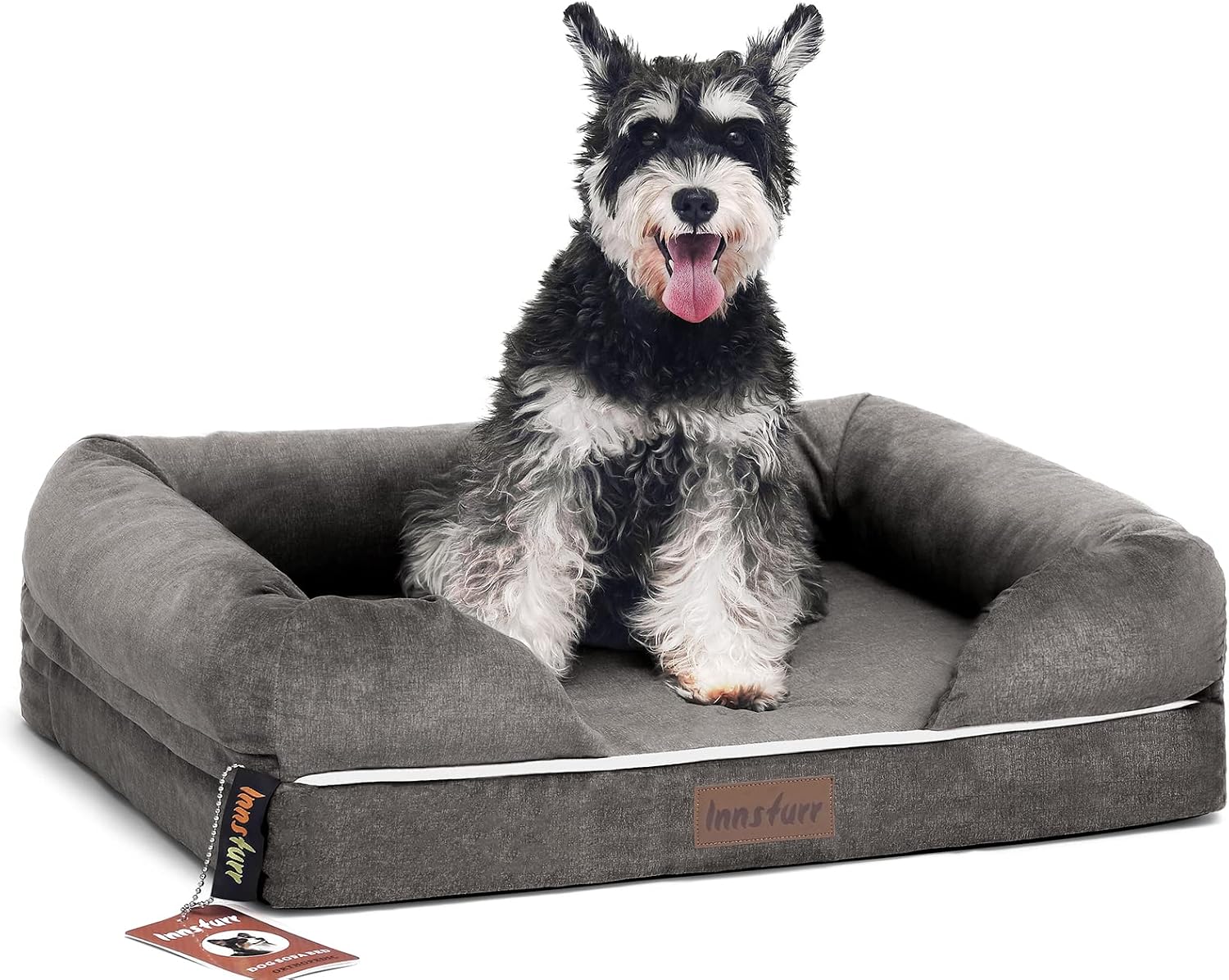 INNSFURR Orthopedic Dog Bed for Small Dogs, 2.5 in Memory Foam with Breathable Suede Sofa Bed, Removable Washable Cover, Waterproof…