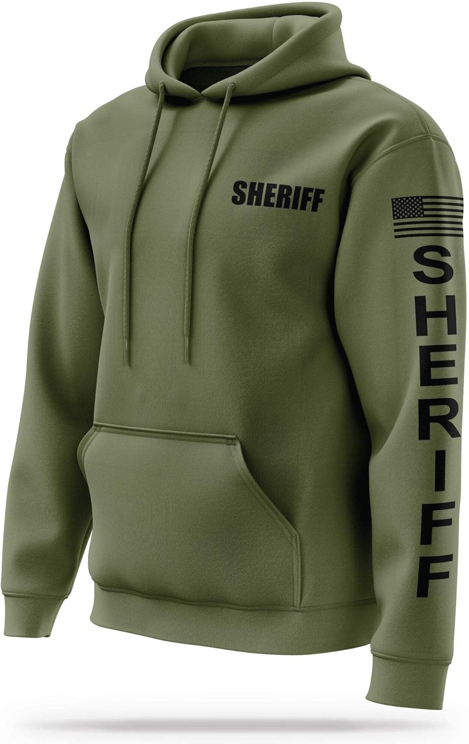 SHERIFF Utility Hoodie - USA Patriotic Apparel - 100% Polyester for Odor Free, Moisture-Wicking Quick Dry Comfort.