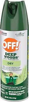 OFF! Deep Woods Dry Insect Repellent VIII Long Lasting Protection from Mosquitoes and Ticks 4 Ounce (Pack of 3)